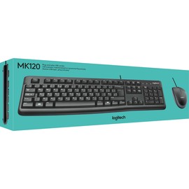 Tastatur + Mouse Set Optical MK120 schwarz Logitech 920-002540 Produktbild