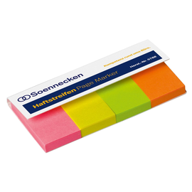 Haftstreifen Page Marker 20x50mm 4 Farben Soennecken 5788 (PACK=200 STÜCK) Produktbild