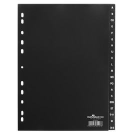 Register A-Z A4 230x297mm schwarz PP Durable 6168-01 Produktbild