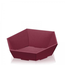 Präsentkorb Modern bordeaux 380 x 340 x 75/130mm / mittel Famulus 077963 Produktbild