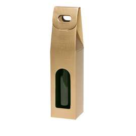 Tragekarton gold Seta Für 1 Flaschen Famulus 110308 Produktbild