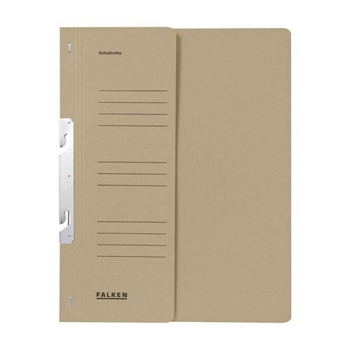 Schlitzhefter 1/2 Vorderdeckel Amtsheftung A4 grau Karton 80000821 Produktbild Front View L