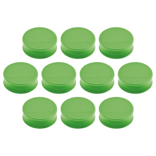 Haftmagnete Ergo ø 34mm 2000g Haftkraft maigrün Magnetoplan 16650 (PACK=10 STÜCK) Produktbild Front View L