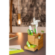 Schreibtisch-Organizer Bambus 10,3x10,3x11,7cm mit Klebefilm-Abroller WEDO 611707 Produktbild Additional View 2 S