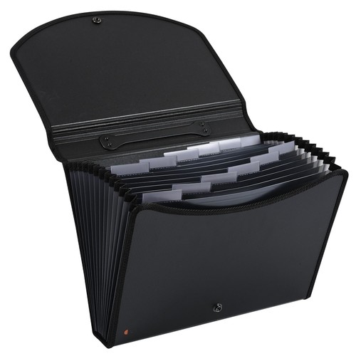 Fächermappe Exacase A4 13-teilig PP schwarz Exacompta 55934E Produktbild Additional View 2 L