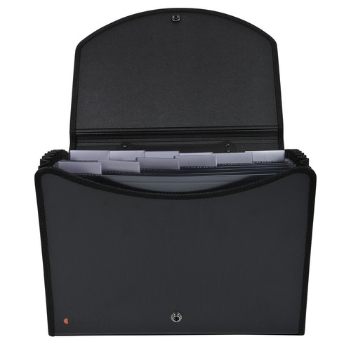 Fächermappe Exacase A4 13-teilig PP schwarz Exacompta 55934E Produktbild Additional View 3 L