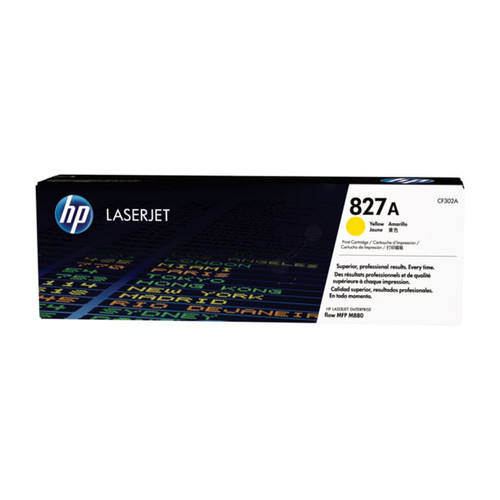 Toner 827A für Color LaserJet Enterprise MFP M880 32000Seiten yellow HP CF302A Produktbild Front View L
