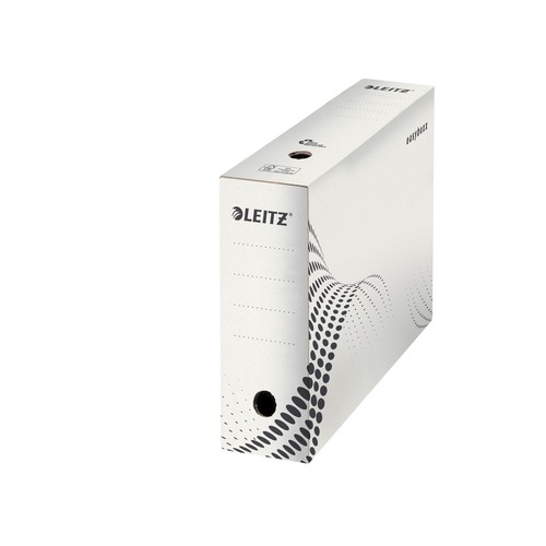 Archivbox easyboxx 100x250x350mm Rückenbreite 100mm weiß Leitz 6132-00-00 Produktbild Additional View 1 L
