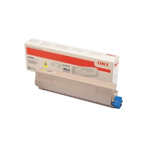 Toner für C833/C843 10000Seiten yellow OKI 46443101 Produktbild Front View L