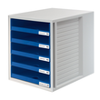 Schubladenbox 5 Schübe offen 275x330x320mm blau Kunststoff HAN 1401-14 Produktbild