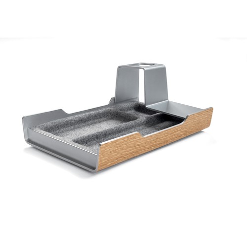 Schreibtisch-Organizer smartstyle 240x150x36mm Metallic-Holz mit Filz Acryl Sigel SA400 Produktbild