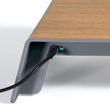 Monitorständer USB&induktives Laden smartstyle 520x250x80mm Metallic-Holz Acryl Sigel SA405 Produktbild Additional View 4 S