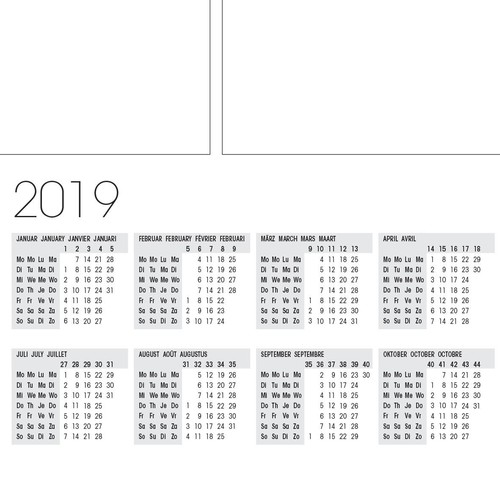 Schreibunterlage mit 3-Jahres Kalender 41x59,5cm 12Blatt Papier Sigel HO550 Produktbild Additional View 1 L