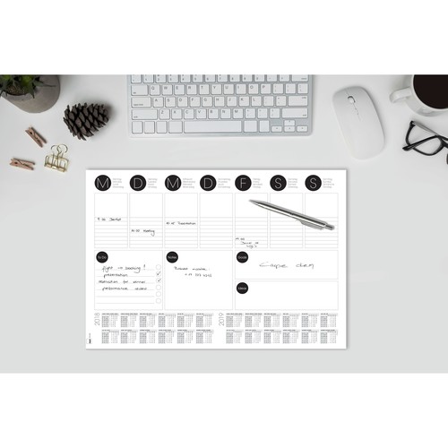 Schreibunterlage mit 2-Jahres Kalender 420x297mm 30Blatt Papier Sigel HO506 Produktbild Additional View 2 L