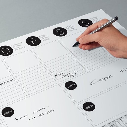 Schreibunterlage mit 2-Jahres Kalender 420x297mm 30Blatt Papier Sigel HO506 Produktbild Additional View 4 L