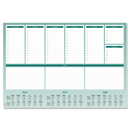 Schreibunterlage Weekly Planner Maxi mit 3-Jahres Kalender 41x59,5cm 52Blatt Papier Sigel HO500 Produktbild