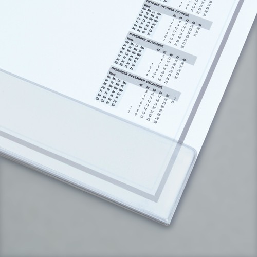 Schreibunterlage Protect transparente Schutzleiste und 2-Jahres Kalender 41x59,5cm 40Blatt Papier Sigel HO366 Produktbild Additional View 2 L