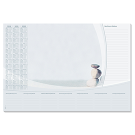 Schreibunterlage Harmony mit 3-Jahres Kalender 41x59,5cm 30Blatt Papier Sigel HO370 Produktbild