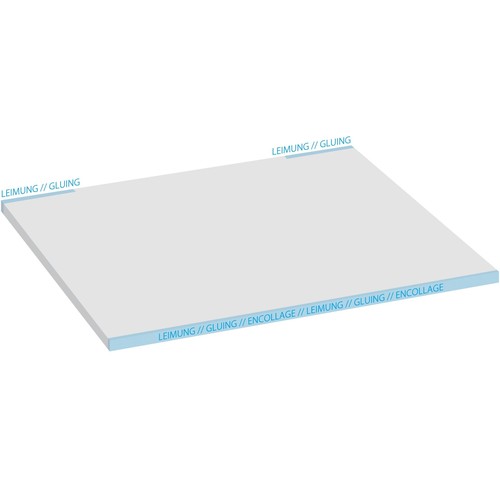 Schreibunterlage blanko 41x59,5cm 30Blatt Papier weiß Sigel HO300 Produktbild Additional View 3 L