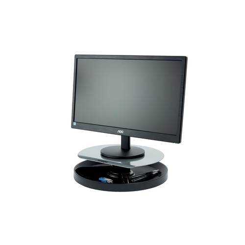 Monitor Ständer SmartFit Spin Station 343x102x343mm Metall/Kunststoff schwarz Kensington K52787WW Produktbild Additional View 2 L