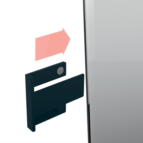 Stifteköcher S artverum 75x94x51mm magnethaftend anthrazit Sigel GL801 Produktbild Additional View 2 L