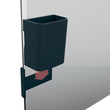 Stifteköcher S artverum 75x94x51mm magnethaftend anthrazit Sigel GL801 Produktbild Additional View 7 S