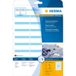 Namens-Etiketten Laser+Kopier 63,5x29,6mm auf A4 Bögen weiß/blau gut ablösbar Acetatseide Herma 4513 (PACK=540 STÜCK) Produktbild Additional View 1 S