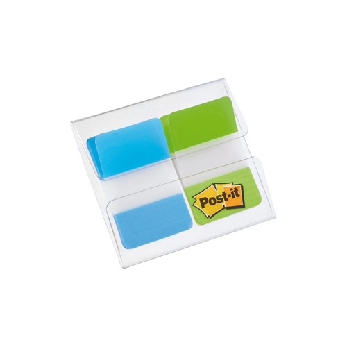 Haftstreifen Post-it Index Strong 25,4x43,2mm 2 Grundfarben transparent 3M 686-AL (PACK=2x 8 STÜCK) Produktbild Additional View 1 L