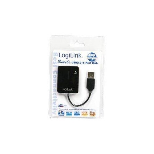 LogiLink Smile USB2.0 4-Port Hub - Hub - 4 x Produktbild Front View L
