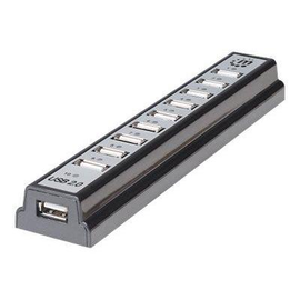 Manhattan USB-A 10-Port Desktop Hub, 10x USB-A Ports, 480 Mbps (USB 2.0) Produktbild