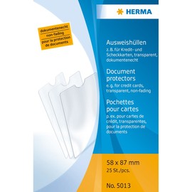 Ausweishülle 58x87mm transparent Herma 5013 Produktbild