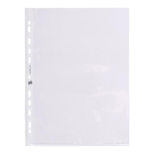 Prospekthüllen Oxford Premium A4 120µ dokumentenecht glasklar oben offen PP 100460990 (PACK=100 STÜCK) Produktbild Front View L