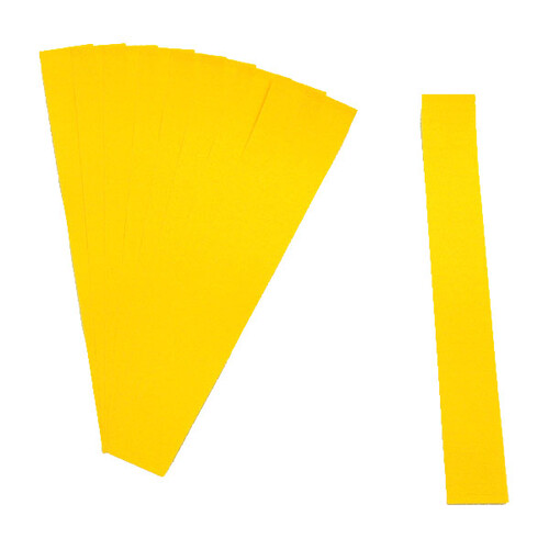 Einsteckkarten für magnetische Schienen 60x15mm gelb Ultradex 849202 (PACK=220 STÜCK) Produktbild Front View L