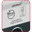 Ordner maX.file protect A4 50mm rot PP Herlitz 300007116 Produktbild Additional View 2 S