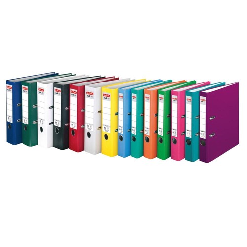 Ordner maX.file protect A4 50mm rot PP Herlitz 300007116 Produktbild Back View L