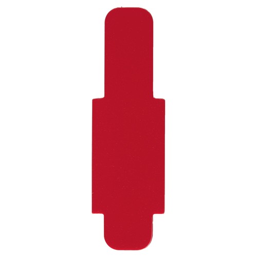 Stecksignal 12x40mm rot Hartfolie Leitz 6030-00-25 (BTL=50 STÜCK) Produktbild Front View L