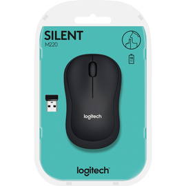 Logitech M220 Silent - Maus - optisch - 3 Tasten - kabellos - 2.4 GHz Produktbild
