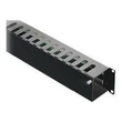 Rittal Rack-Kabelführungsplatte mit Abdeckung - RAL 9005 - 2U - 48.3 cm (19") Produktbild