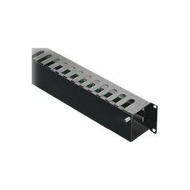 Rittal Rack-Kabelführungsplatte mit Abdeckung - RAL 9005 - 2U - 48.3 cm (19") Produktbild