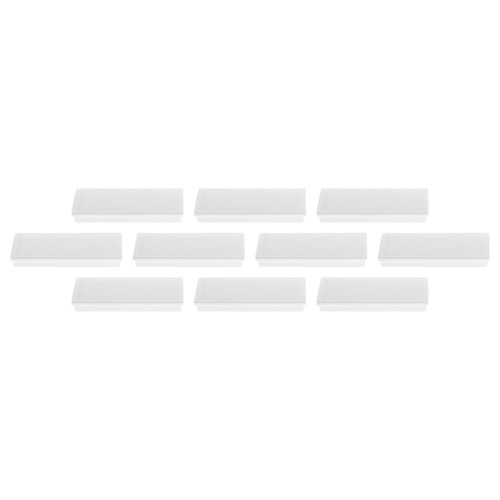 Haftmagnete 55x22mm 1300g Haftkraft weiß Magnetoplan 1665100 (PACK=10 STÜCK) Produktbild Front View L