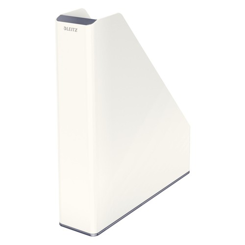 Stehsammler WOW Duo Colour 73x318x272mm weiß/grau Kunststoff Leitz 5362-10-01 Produktbild Additional View 2 L