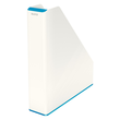 Stehsammler WOW Duo Colour 73x318x272mm weiß/blau metallic Kunststoff Leitz 5362-10-36 Produktbild Additional View 2 S