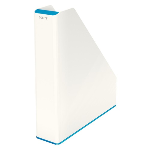 Stehsammler WOW Duo Colour 73x318x272mm weiß/blau metallic Kunststoff Leitz 5362-10-36 Produktbild Additional View 2 L