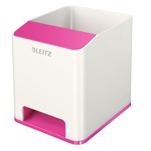 Stiftehalter WOW Duo Colour weiß/pink metallic Kunststoff Leitz 5363-10-23 Produktbild