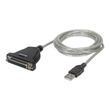 Manhattan USB-A to Parallel Printer DB25 Converter Cable, 1.8m, Male to Female, 1.2Mbps, IEEE 1284, Produktbild