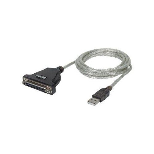 Manhattan USB-A to Parallel Printer DB25 Converter Cable, 1.8m, Male to Female, 1.2Mbps, IEEE 1284, Produktbild