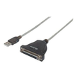 Manhattan USB-A to Parallel Printer DB25 Converter Cable, 1.8m, Male to Female, 1.2Mbps, IEEE 1284, Produktbild Additional View 2 S