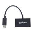 Manhattan DisplayPort 1.2 to HDMI and VGA Adapter Cable, 2-in-1, Male to Female, Black, HDMI 4K@30Hz Produktbild Additional View 1 S