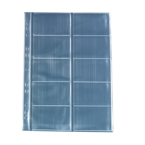 Visitenkartenhüllen A4 für 100Karten glasklar PP Herlitz 400196356 (PACK=10 STÜCK) Produktbild