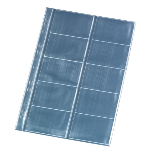 Visitenkartenhüllen A4 für 100Karten glasklar PP Herlitz 400196356 (PACK=10 STÜCK) Produktbild Additional View 1 L